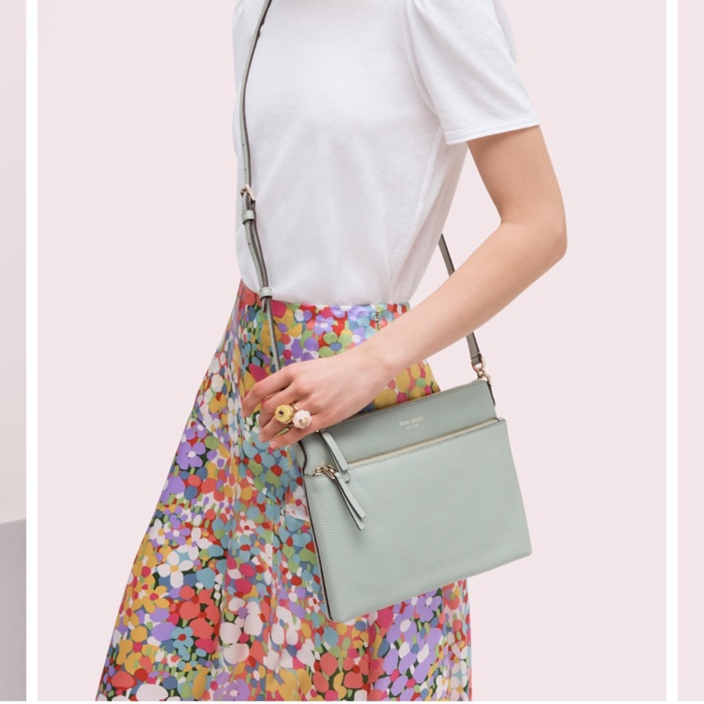 Kate Spade Polly Medium Crossbody in Pistachio